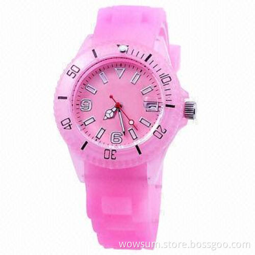 Silicone Watch, Suitable for Women, Eco-friendly Material with Japan Quartz Movement